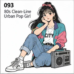 八十年代都市少女参考图
