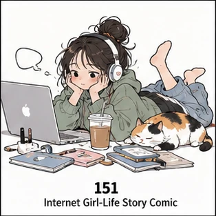 清晰情绪少女漫画参考图