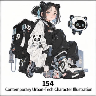 现代都市科技插画参考图