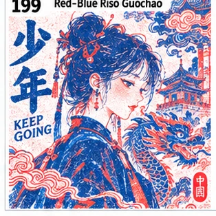 红蓝错版国风参考图