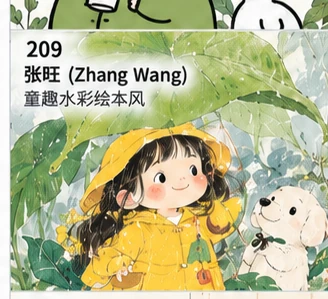 雨林童趣水彩参考图