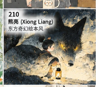 墨色奇幻巨兽参考图