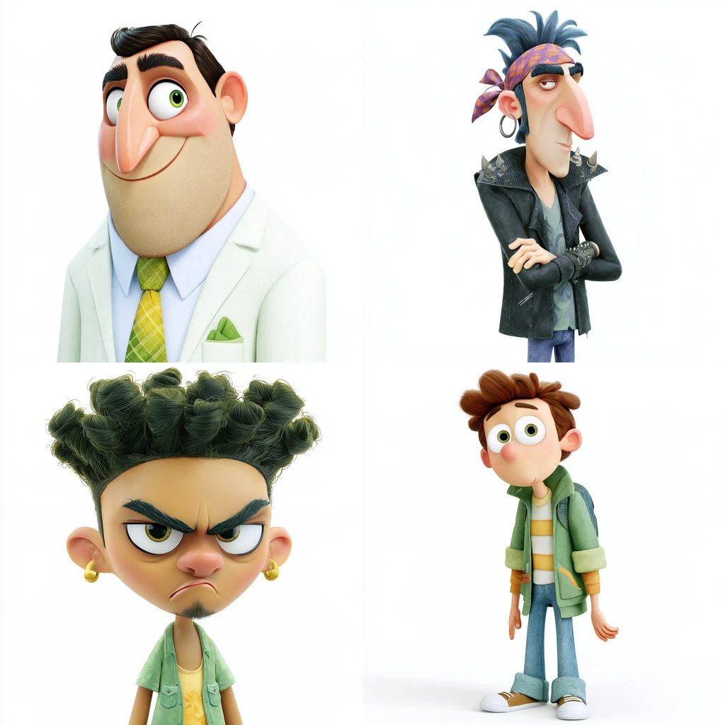 Additional Stylized 3D Cartoon Personality references