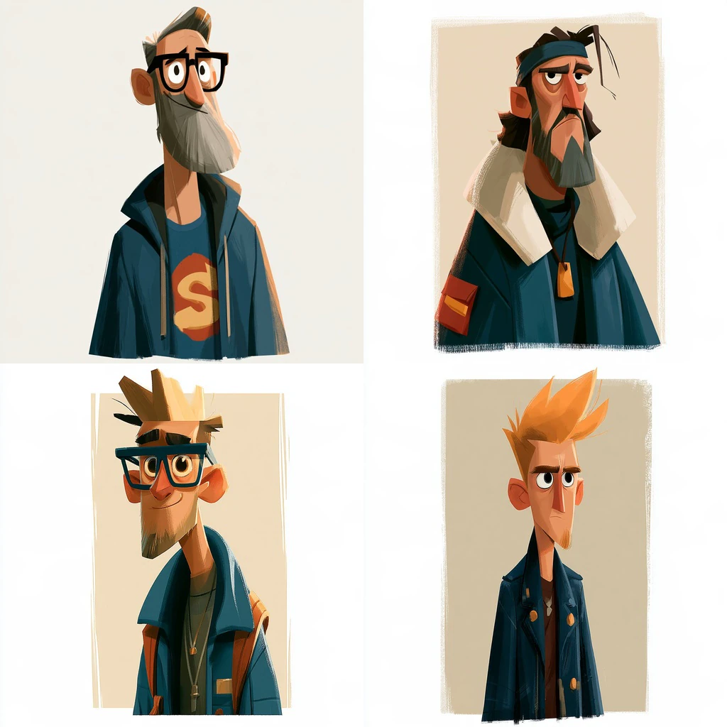 Additional Stylized Graphic 2D Animation Character references