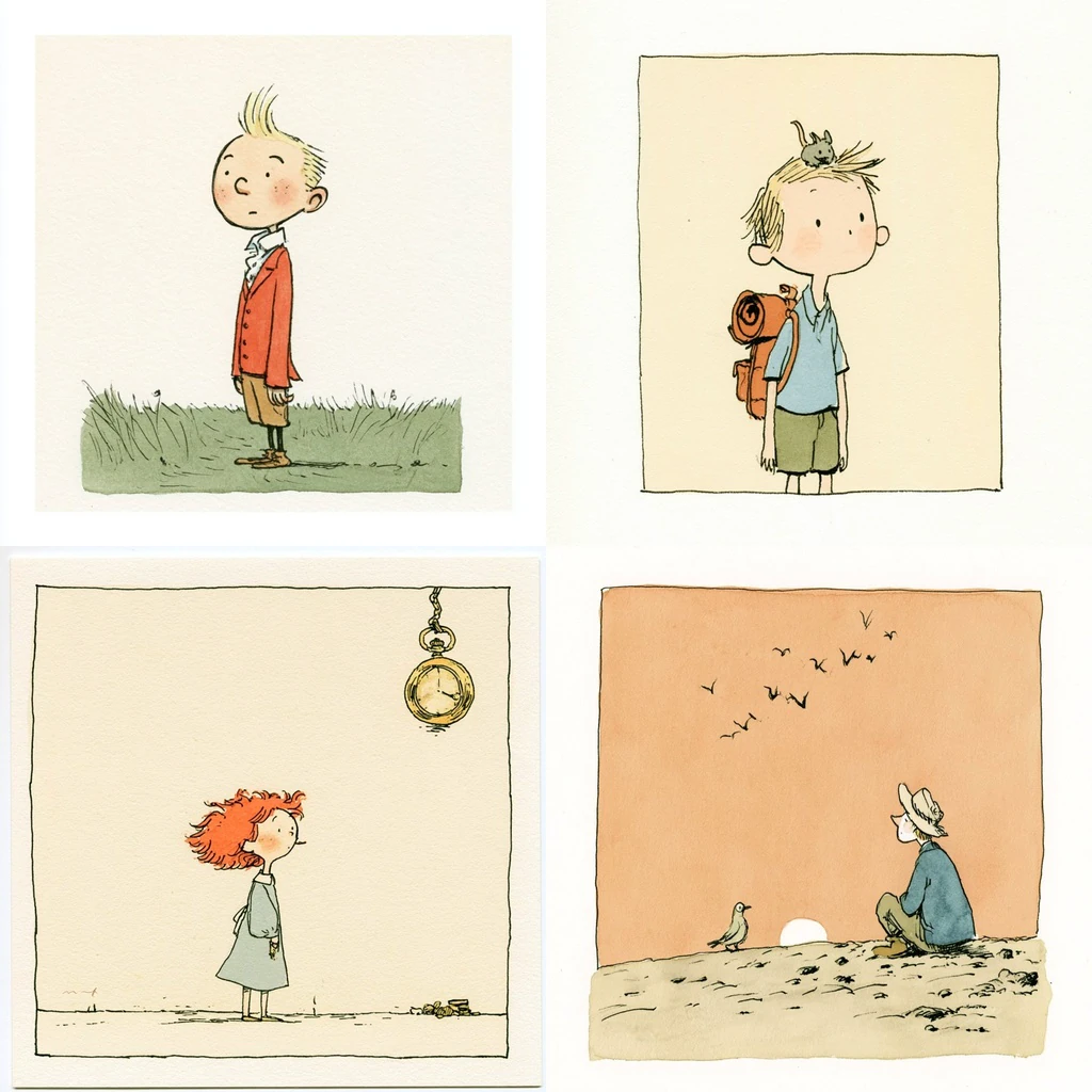 Additional Poetic Pen and Watercolor Storybook references