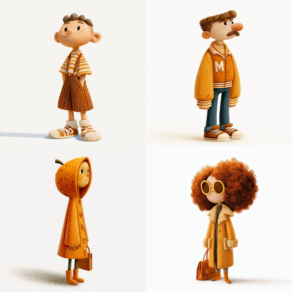 Additional Retro 70s Tactile Wool & Clay Stop-Motion Puppet references