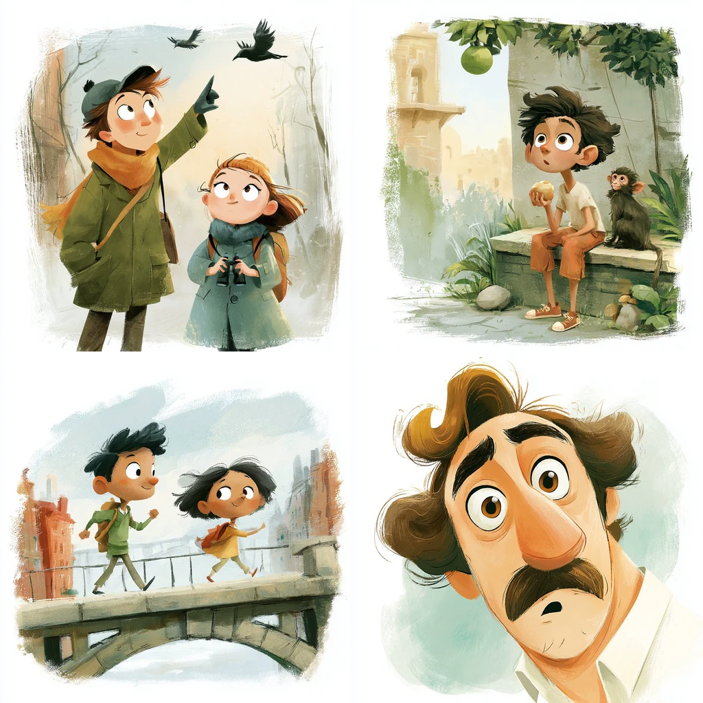 Additional Painterly Gouache Animation Storybook references