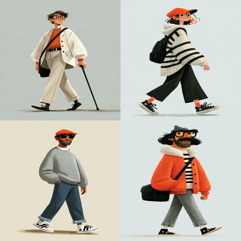 Additional Chic Urban Editorial Motion Character references