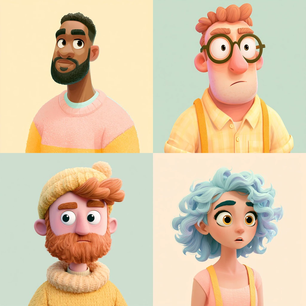 Additional Stylized 3D Animation Feature Character references