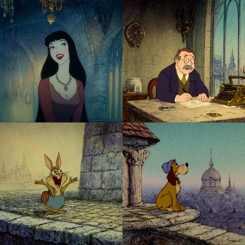 Additional Vintage Graphite-Line Cel Animation references