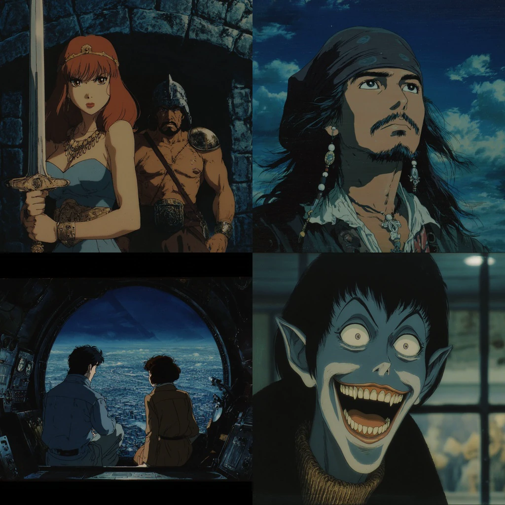 Additional Classic 80s-90s Heroic Fantasy Cel Anime references