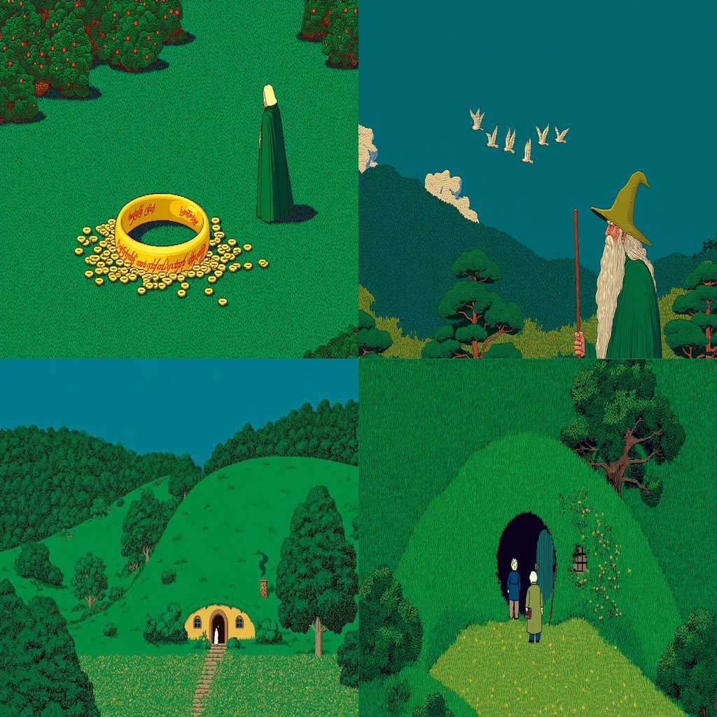 Additional Pointillist Grassland Fable references