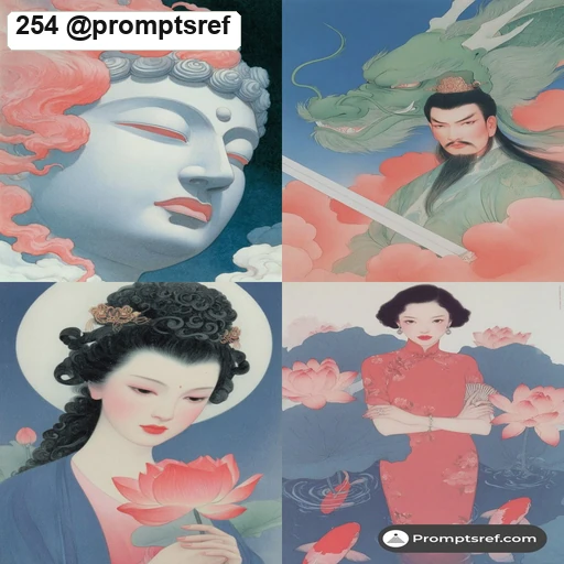 工笔复古幻想参考图