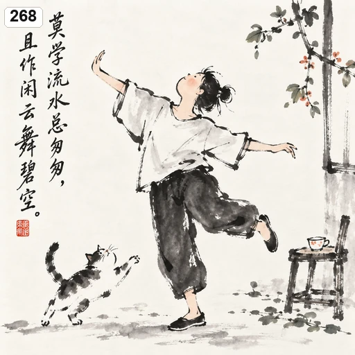 人文水墨小品参考图